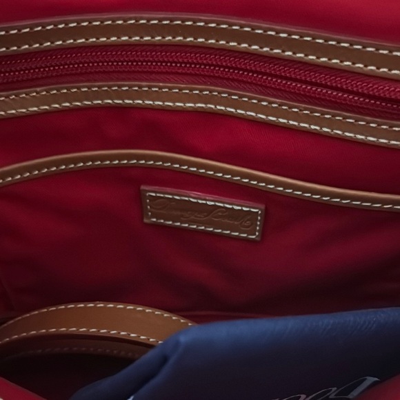 Dooney & Bourke Yellow and Brown Satchel with Leather Trim - Picture 2 of 9